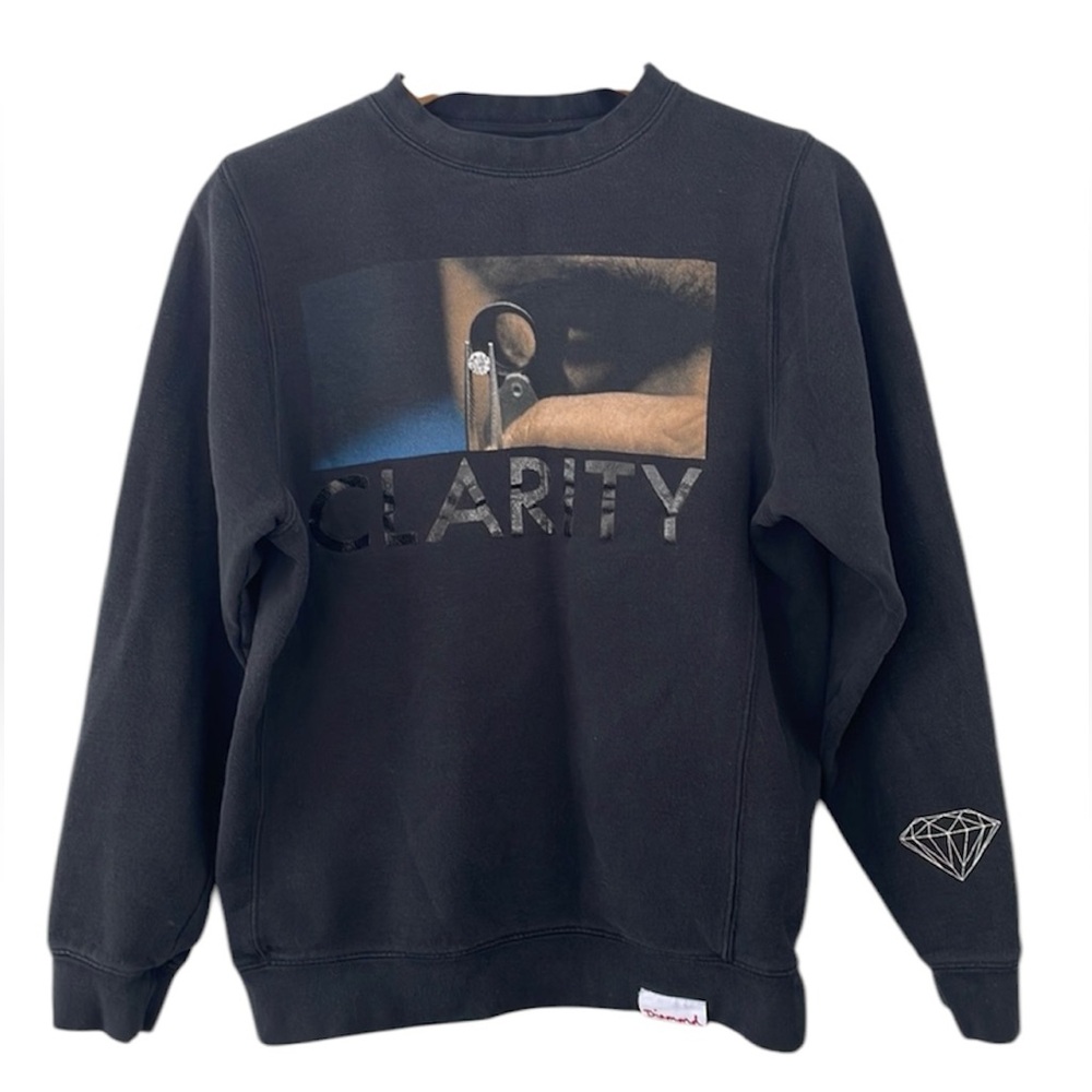 Diamond Supply Co. Clarity Crewneck Sweatshirt Black Size Medium